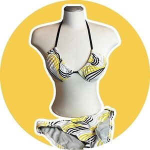 Liquid Blue Y2K 90s Two Piece Bikini